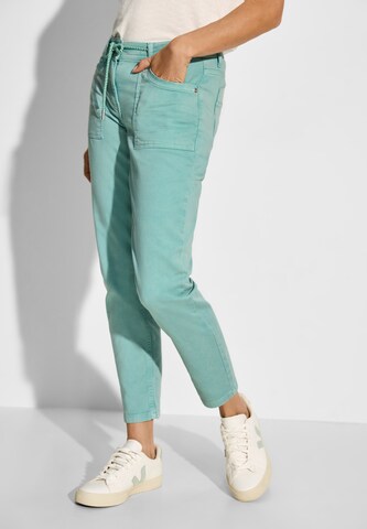 CECIL Slimfit Jeans 'Tracey' in Grün