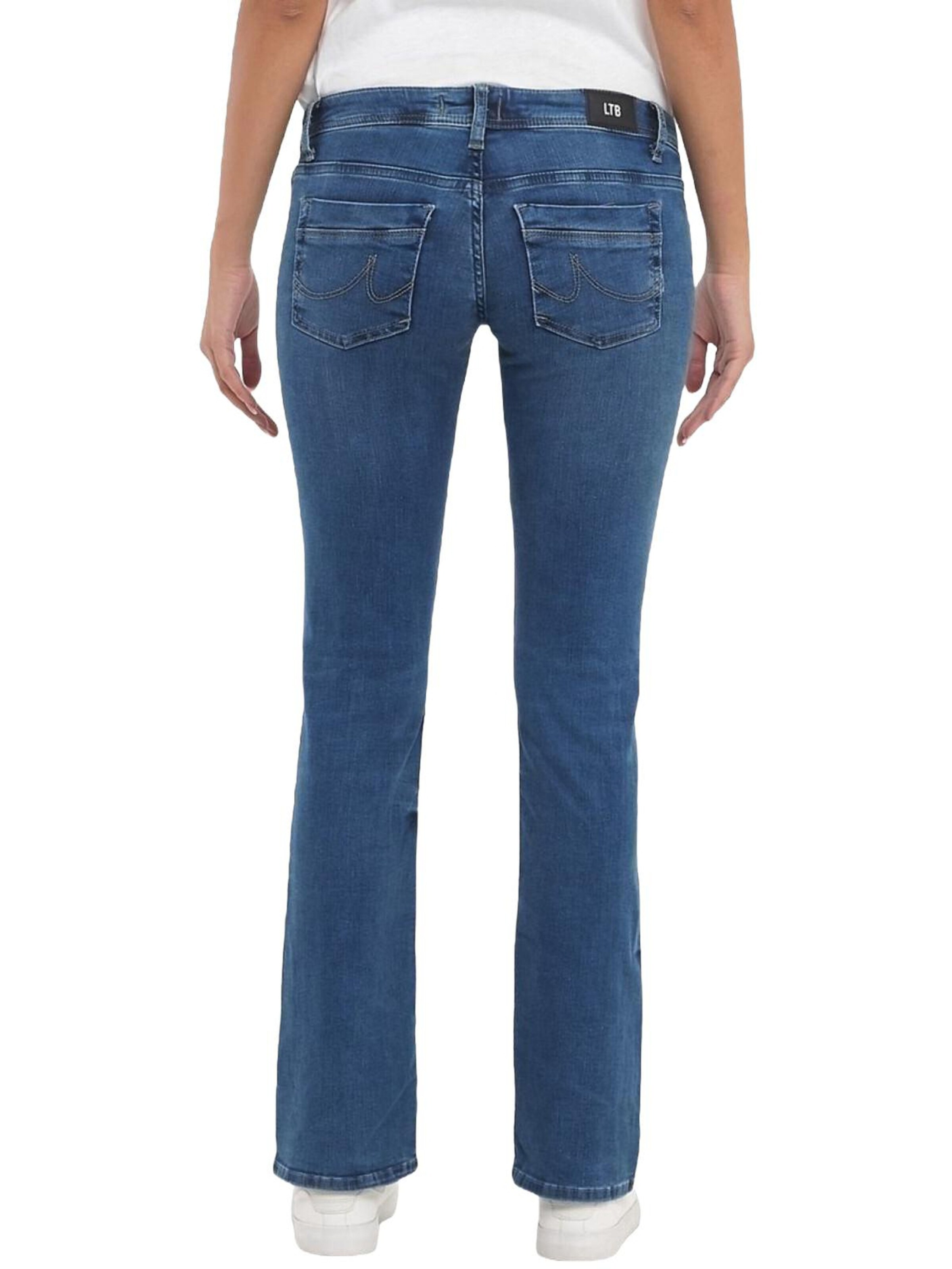 LTB Jeans - Bootcut Vaquero 'LTB Jeans Damen Valerie Jeanshose mit mittelhohem Bund und kurzem Bein' en verde