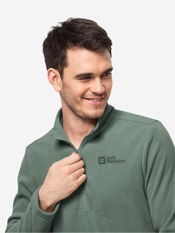 JACK WOLFSKIN - Pullover desportivo 'TAUNUS' em verde