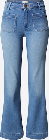 WRANGLER Flared Jeans in Blauw: voorkant