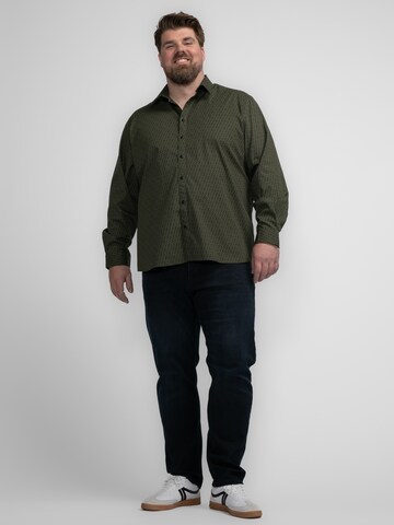 Petrol Industries - Regular Fit Camisa 'Interior' em verde: frente