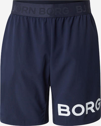 Sportinės kelnės iš BJÖRN BORG, spalva – tamsiai mėlyna / balta, Prekių apžvalga