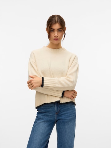 VERO MODA Pulover 'VMSHADOW' | bež barva: sprednja stran