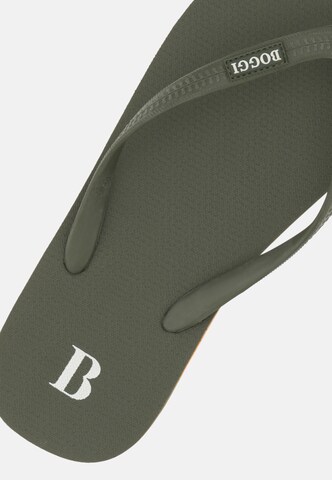 Tongs Boggi Milano en vert