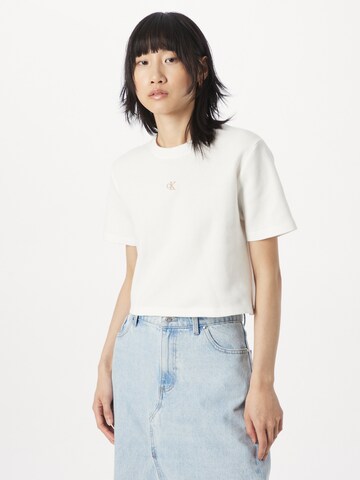 Calvin Klein Jeans - Camiseta en blanco: frente