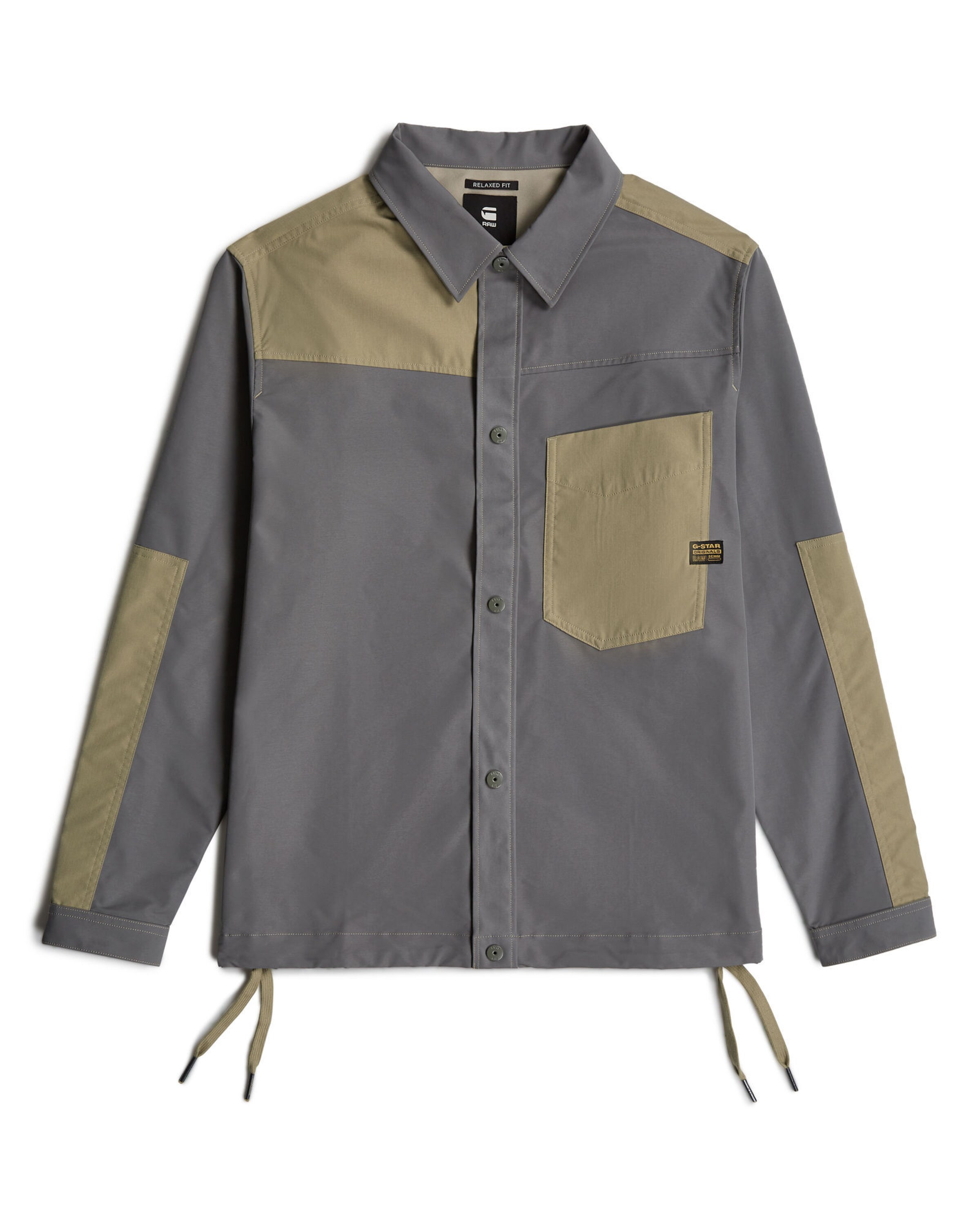 G-STAR Regular fit Button Up Shirt in Grey: front