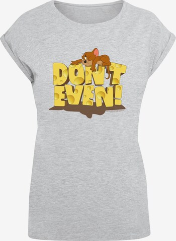 ABSOLUTE CULT Shirt 'Tom And Jerry - Don't Even' in Grey: front