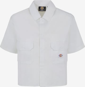 DICKIES Blouse in Wit: voorkant