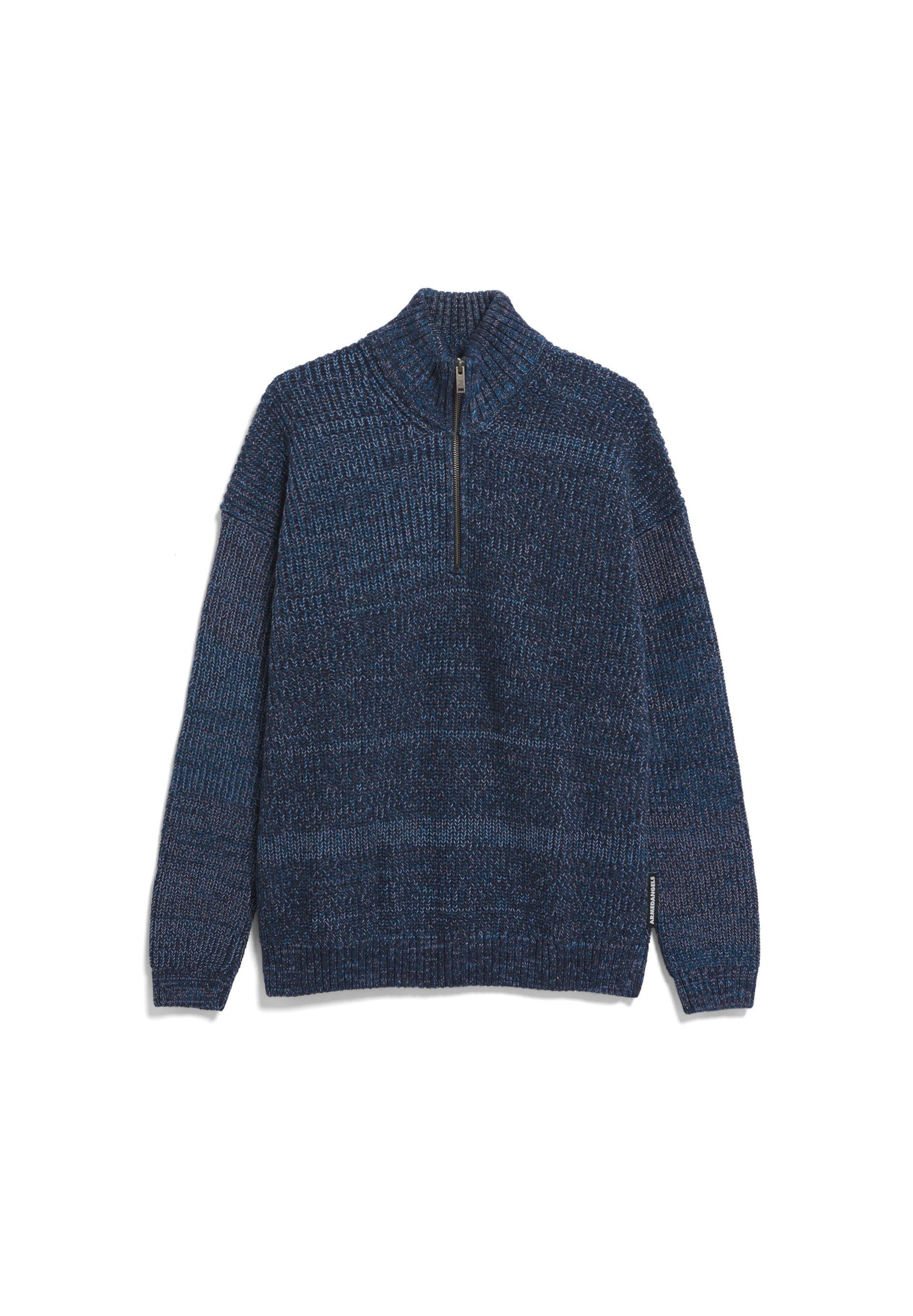 ARMEDANGELS Pullover 'MICHAAEL MOULINE' in Blau: Vorderseite