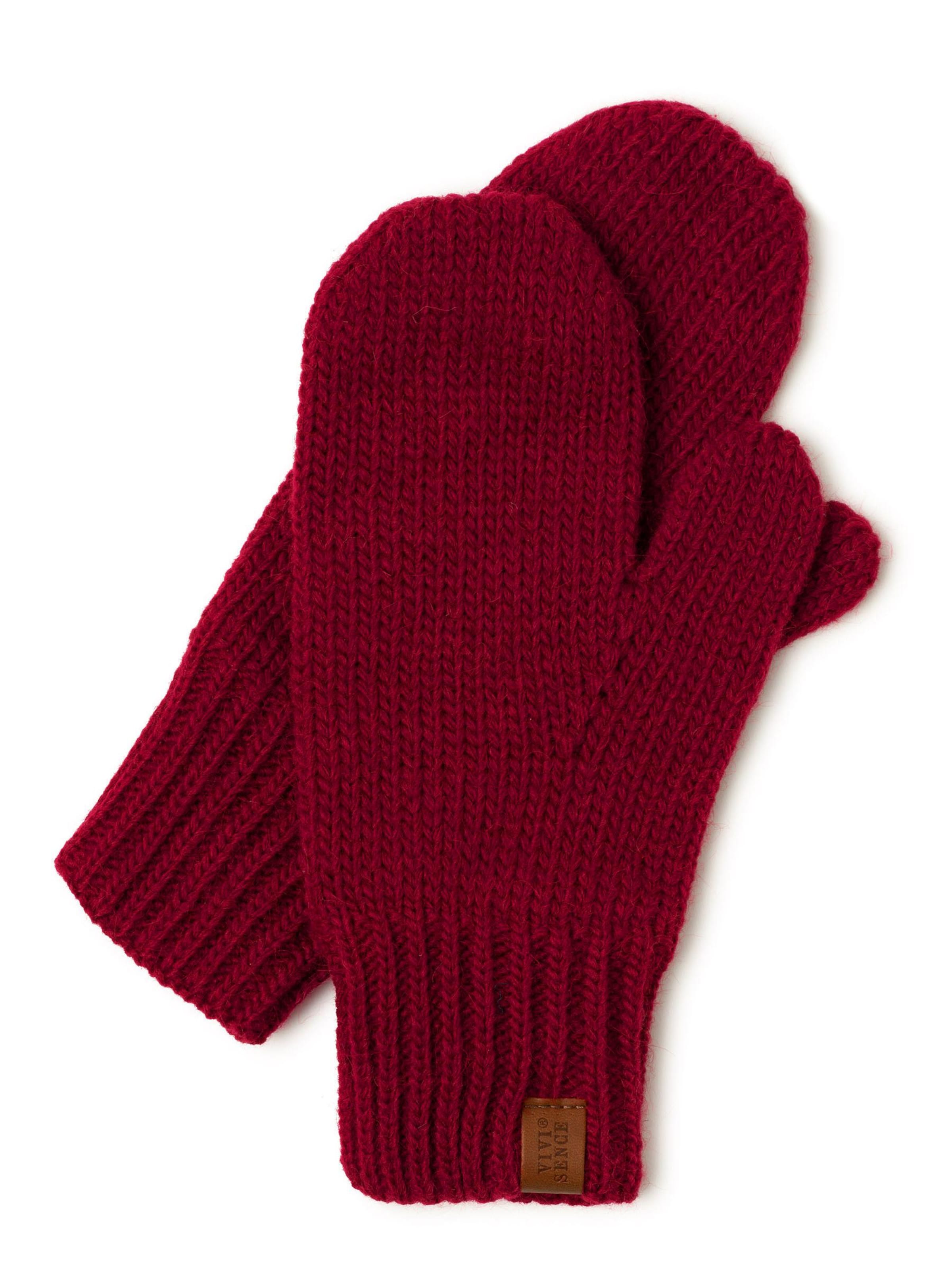 Vivisence Full finger gloves '7015R' in Red