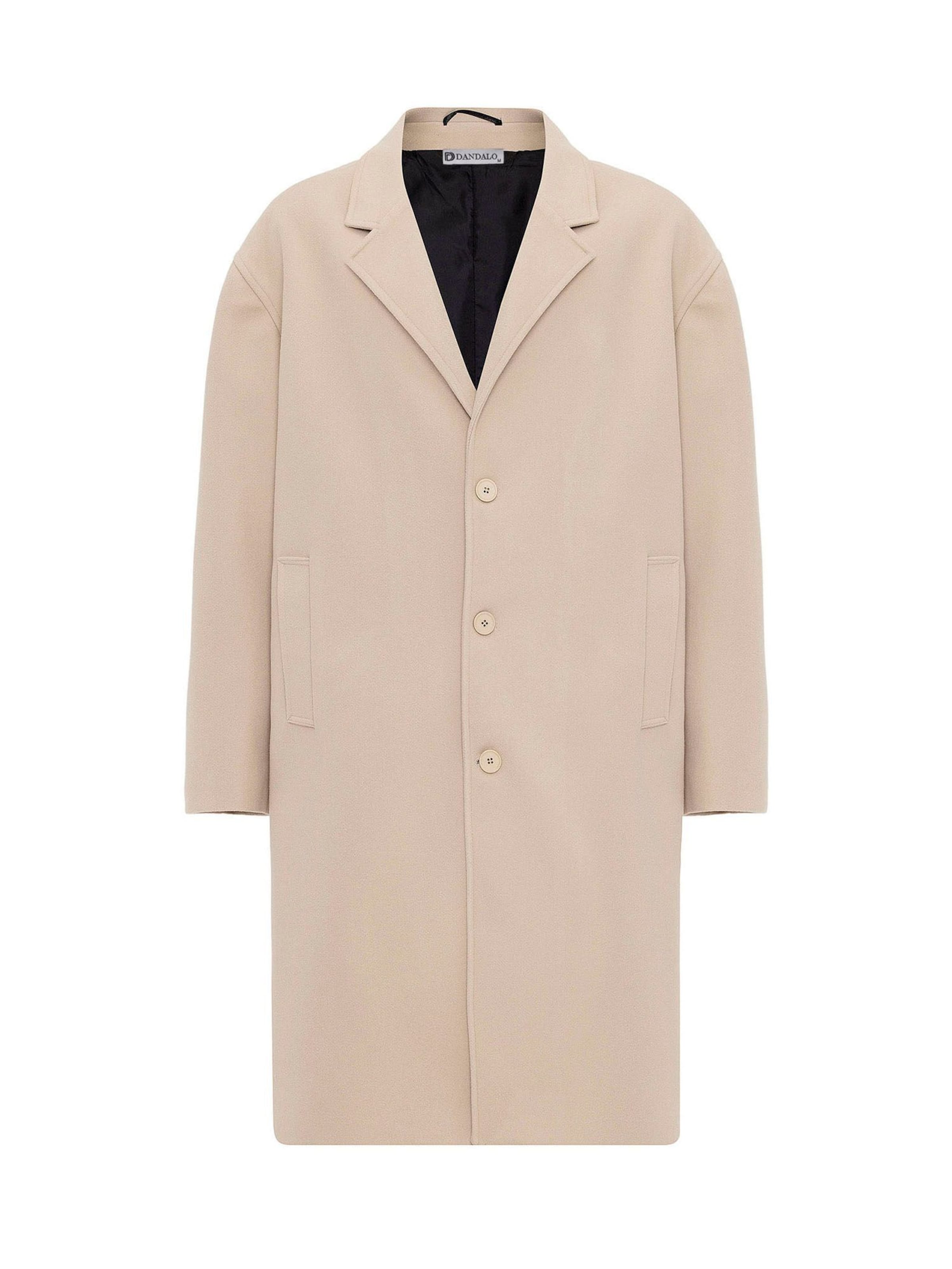 Dandalo Between-seasons coat in Grey: front