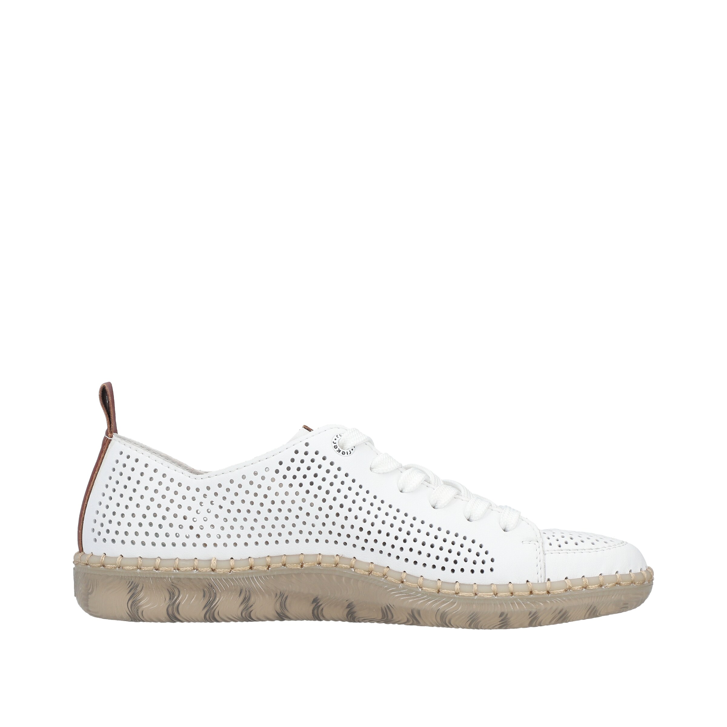 Chaussure à lacets Rieker en blanc