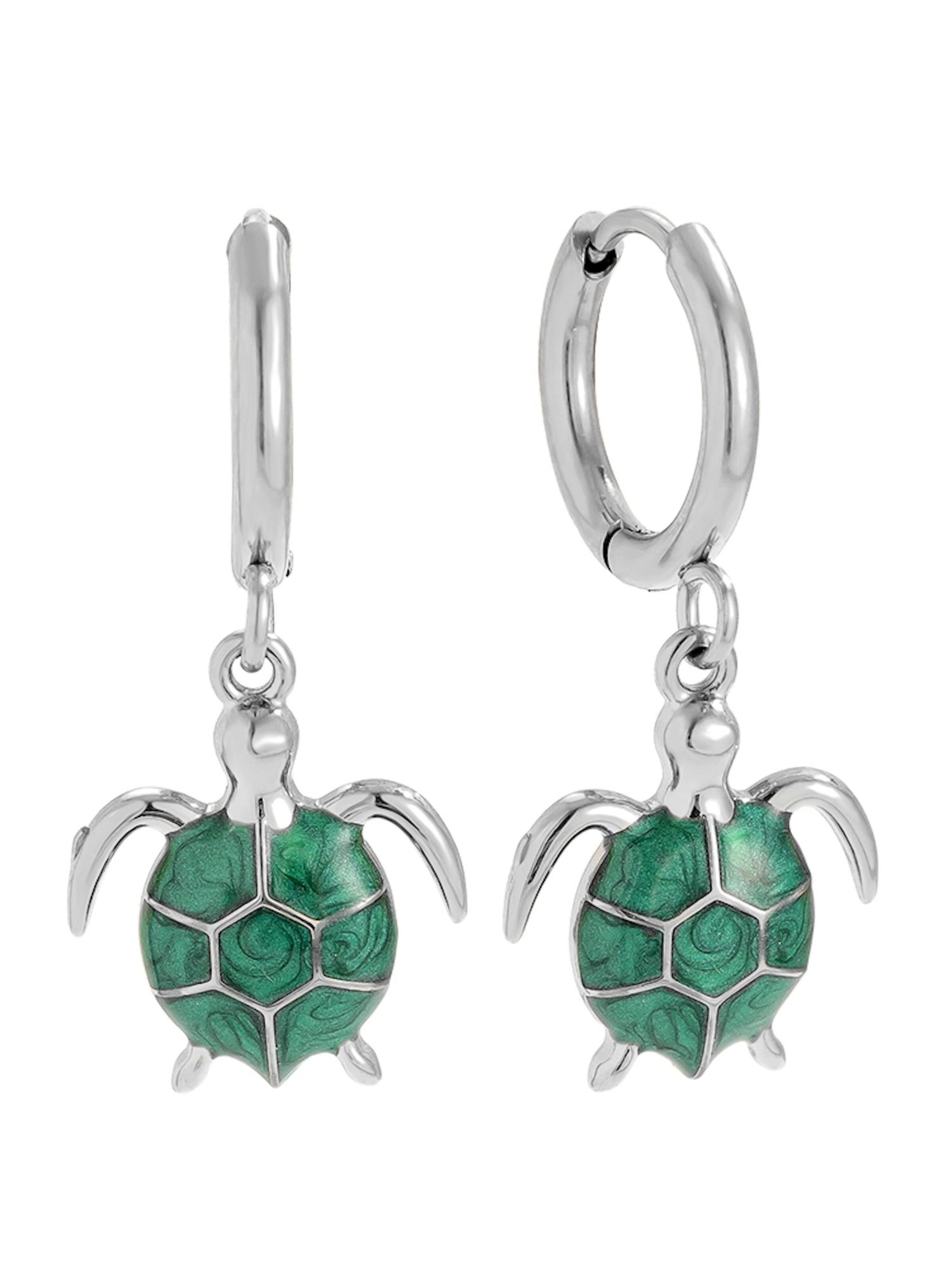 Cala Rose Earrings 'MOANA' in Silver: front