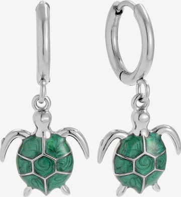 Boucles d'oreilles 'MOANA' Cala Rose en argent : devant