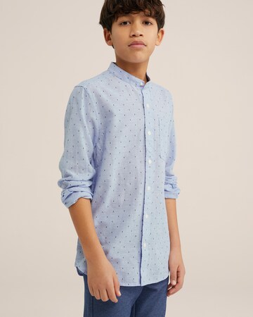 WE Fashion Regular fit Button up shirt in Blue