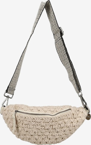 Sac à bandoulière ANOKHI en beige : devant