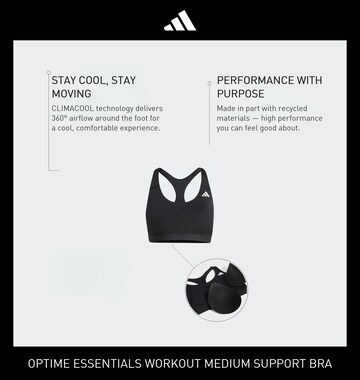 ADIDAS PERFORMANCE Bustier Biustonosz sportowy 'Ess' w kolorze czarny