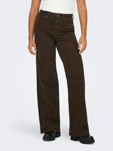 ONLY Baggy Jeans 'Madison' in Bruin: voorkant