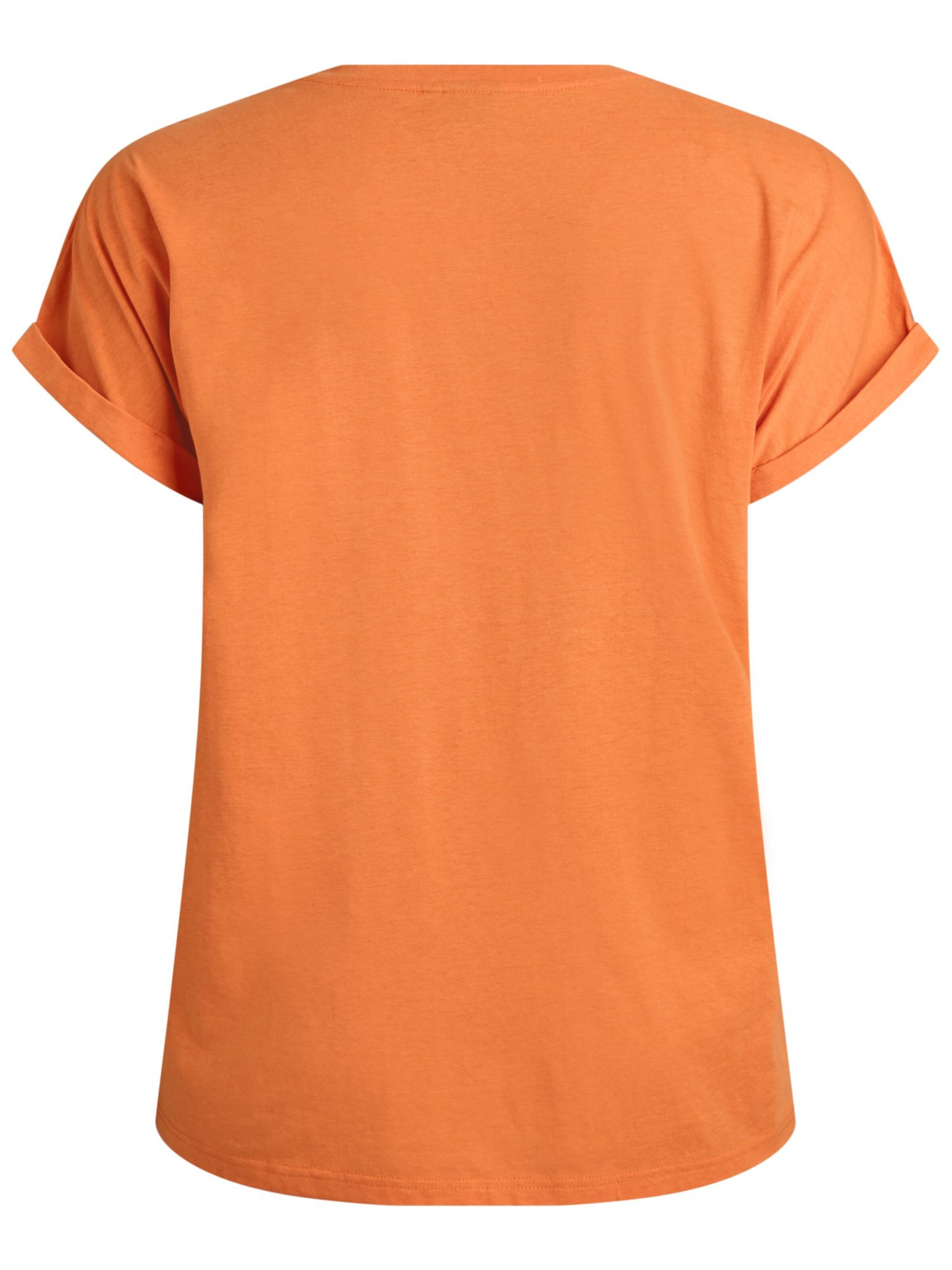 Zizzi Shirt 'Mkatja' in Oranje
