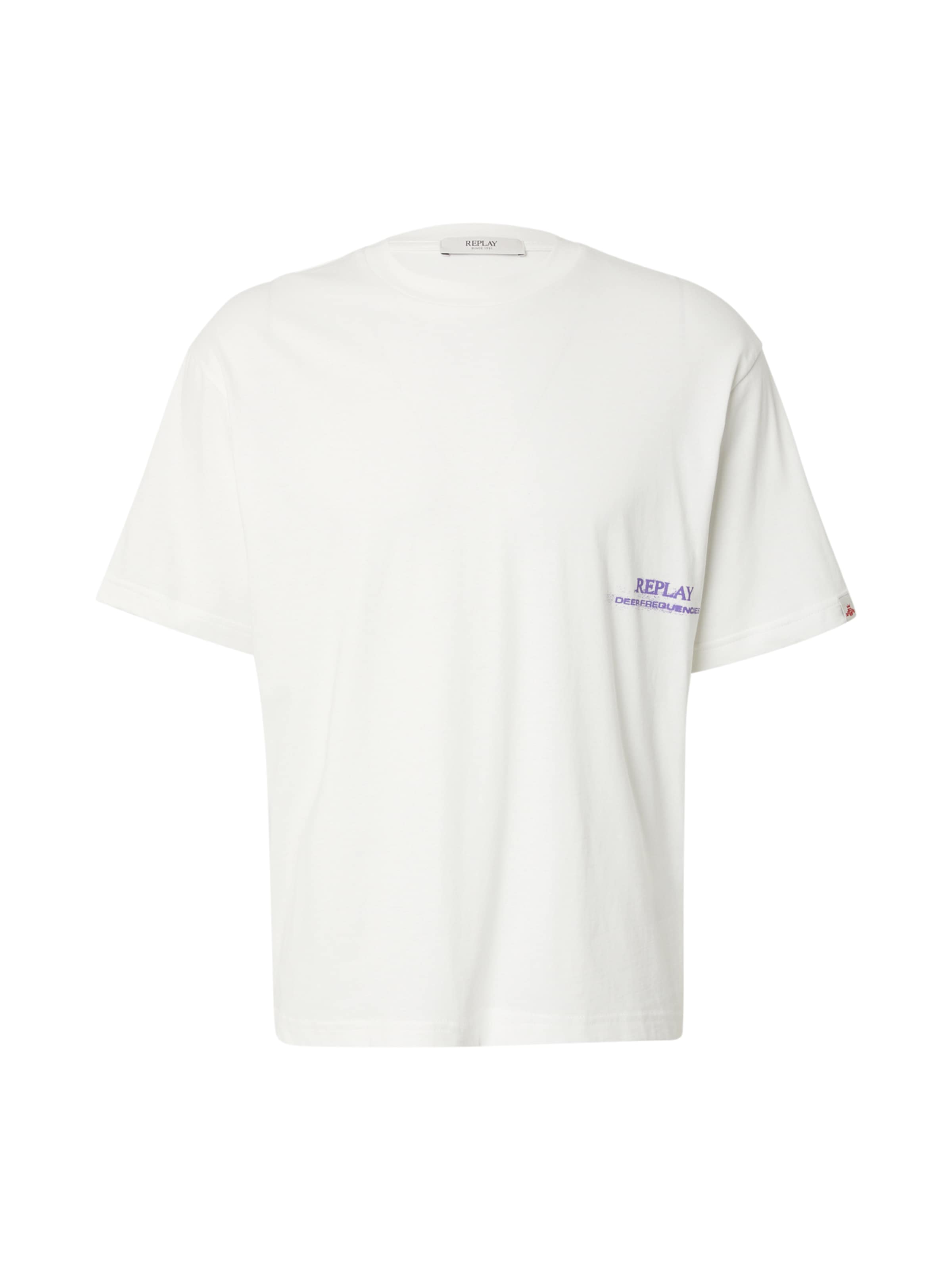 REPLAY Μπλουζάκι σε λευκό: μπροστά