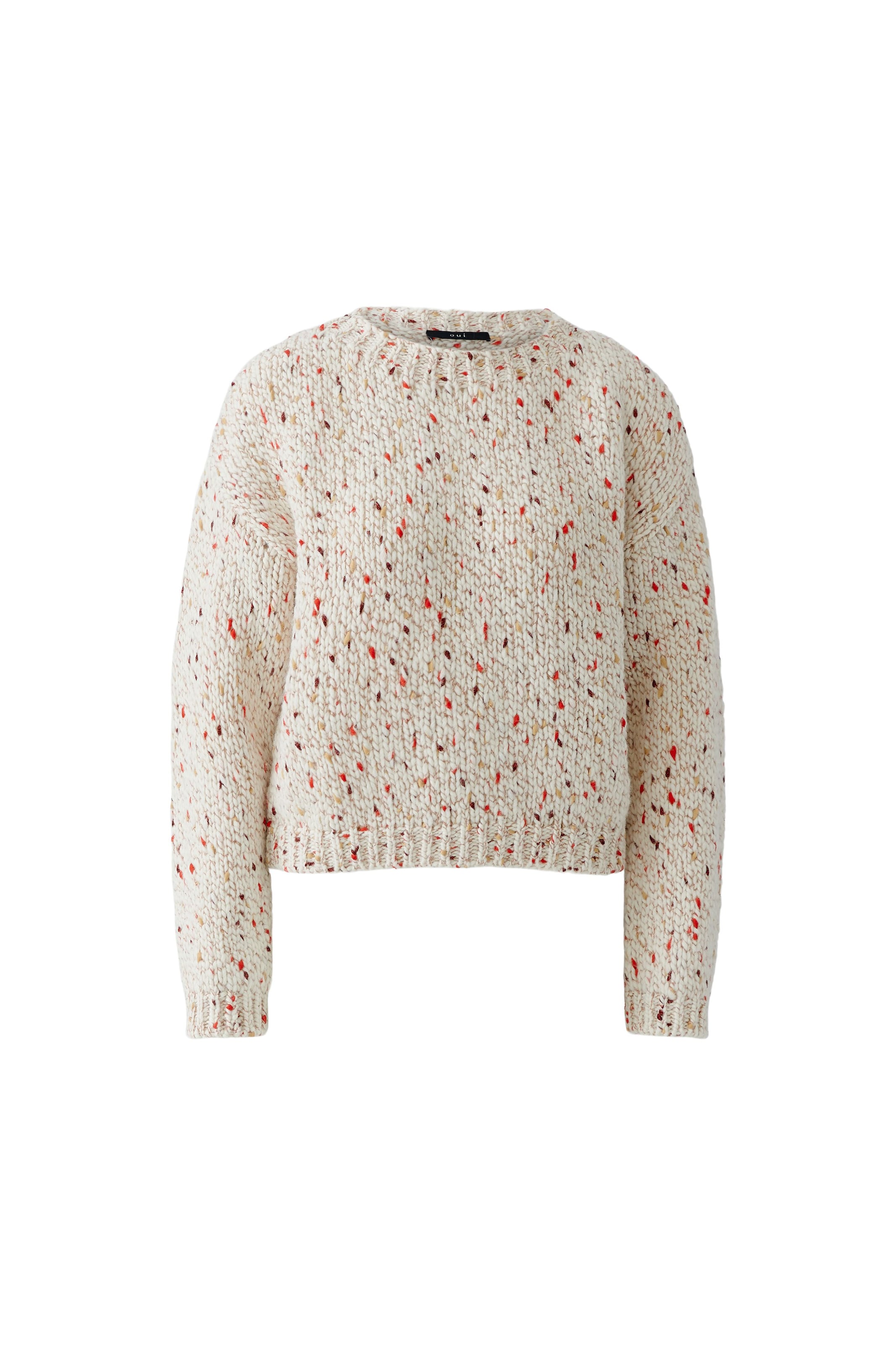 Pull-over OUI en blanc : devant