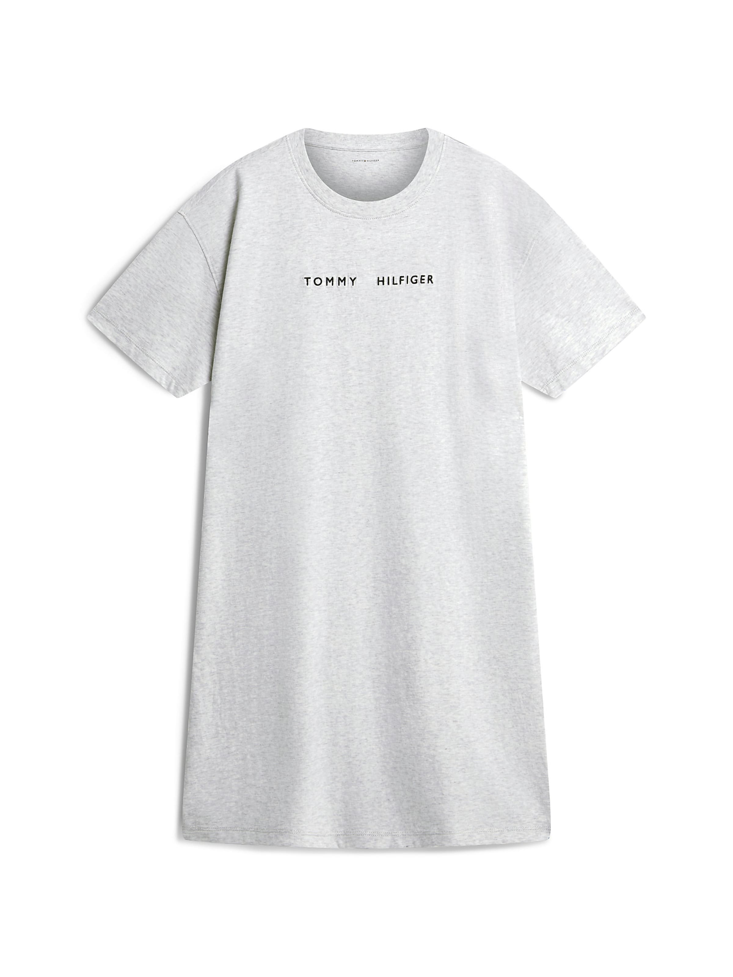 TOMMY HILFIGER Jurk 'Essential' in Grijs: voorkant