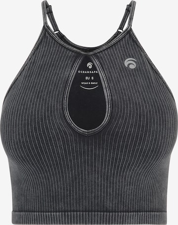 OCEANSAPART Sports top 'Harley' in Black: front