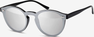 styleBREAKER Sonnenbrille 'Monoglas Sonnenbrille | Shield Brille UV400' in Silber: Vorderseite