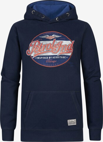 Petrol Industries Sweatshirt 'Evanston' in Blau: predná strana