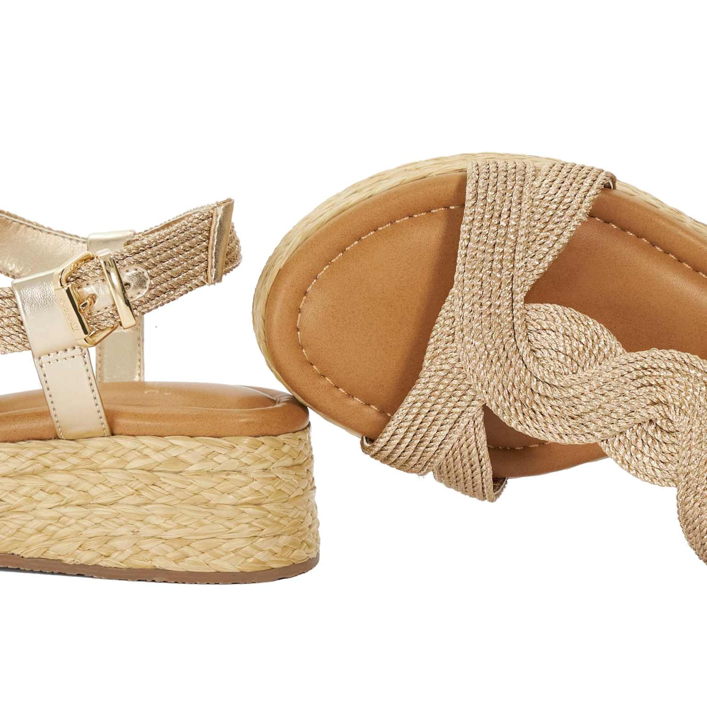 Sandales à lanières Dune LONDON en or