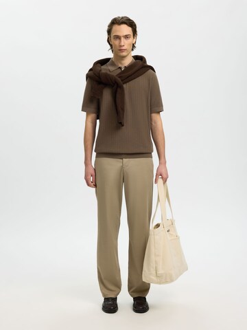 Pull-over 'SLHCran' SELECTED en marron