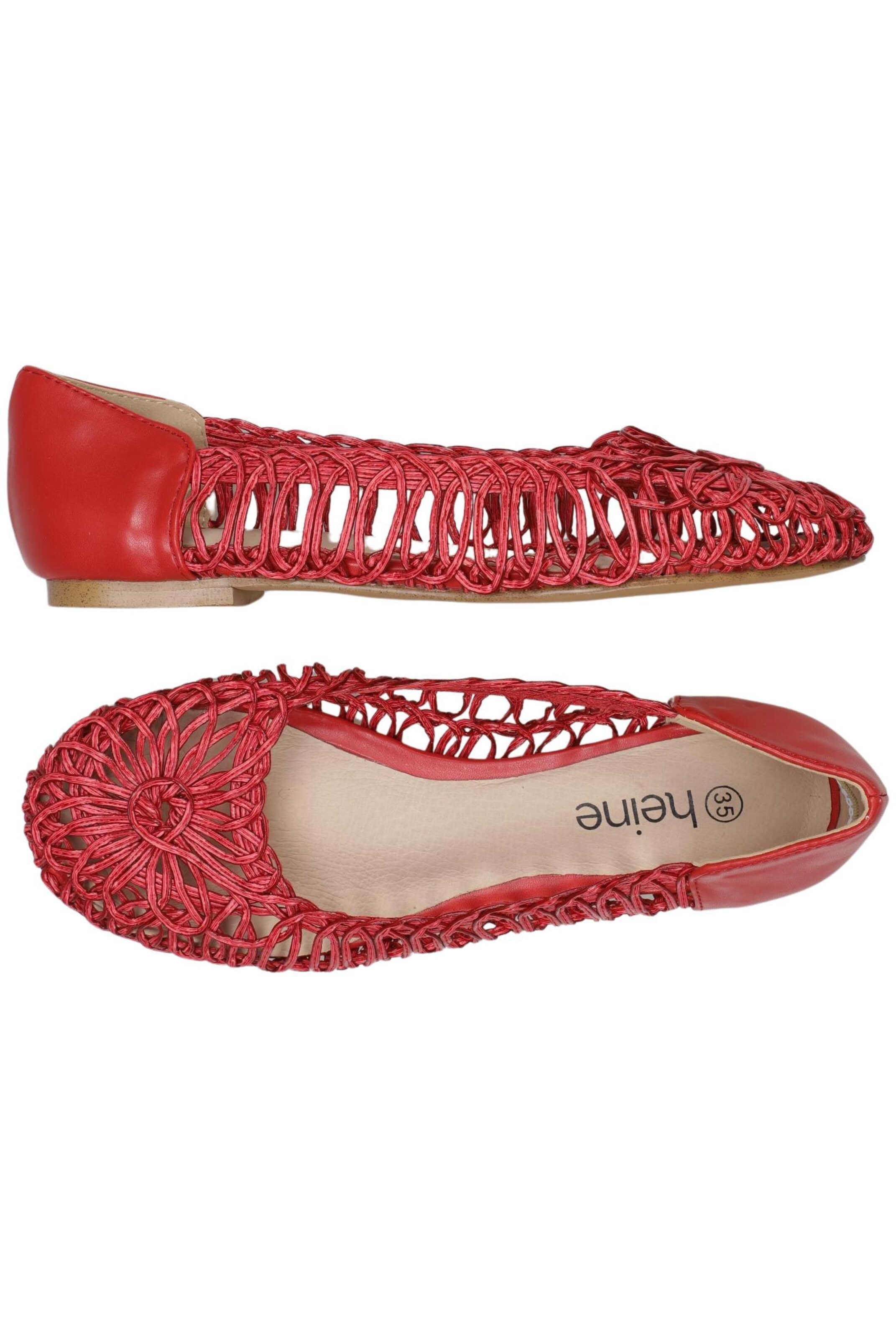 heine Flats & Loafers in 35 in Red: front