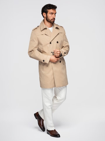 Ombre Between-Seasons Coat in Beige
