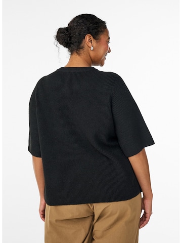 Zizzi Вязаная кофта 'Casunny' в Черный