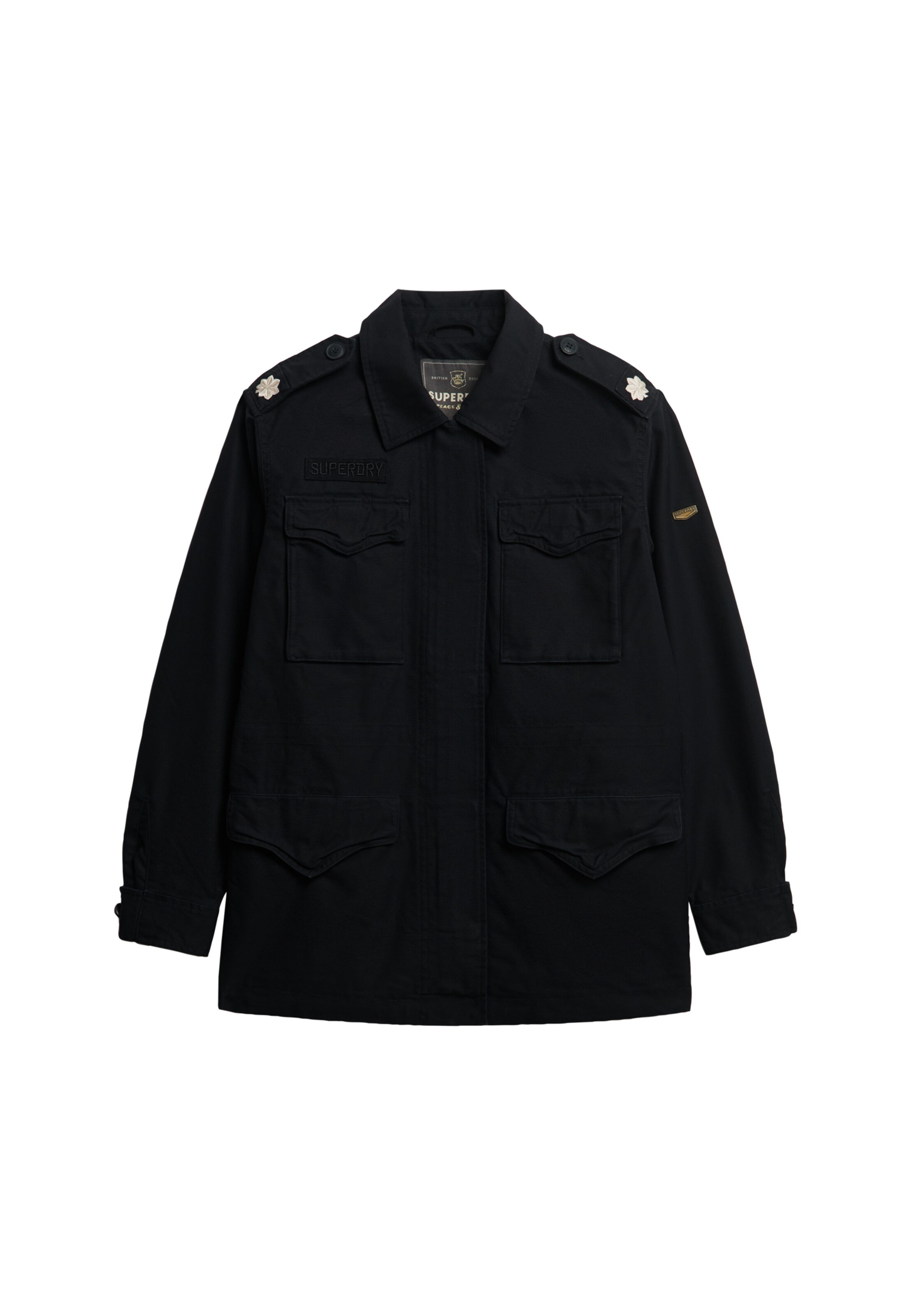 Superdry Jacke in gold / schwarz, Produktansicht