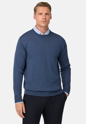 Pull-over Boggi Milano en bleu : devant