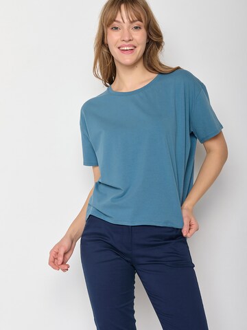 GREENBOMB Shirt in Blauw: voorkant