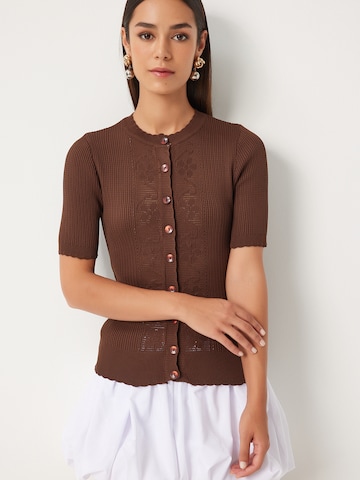 Happiness İstanbul Knit cardigan in Brown