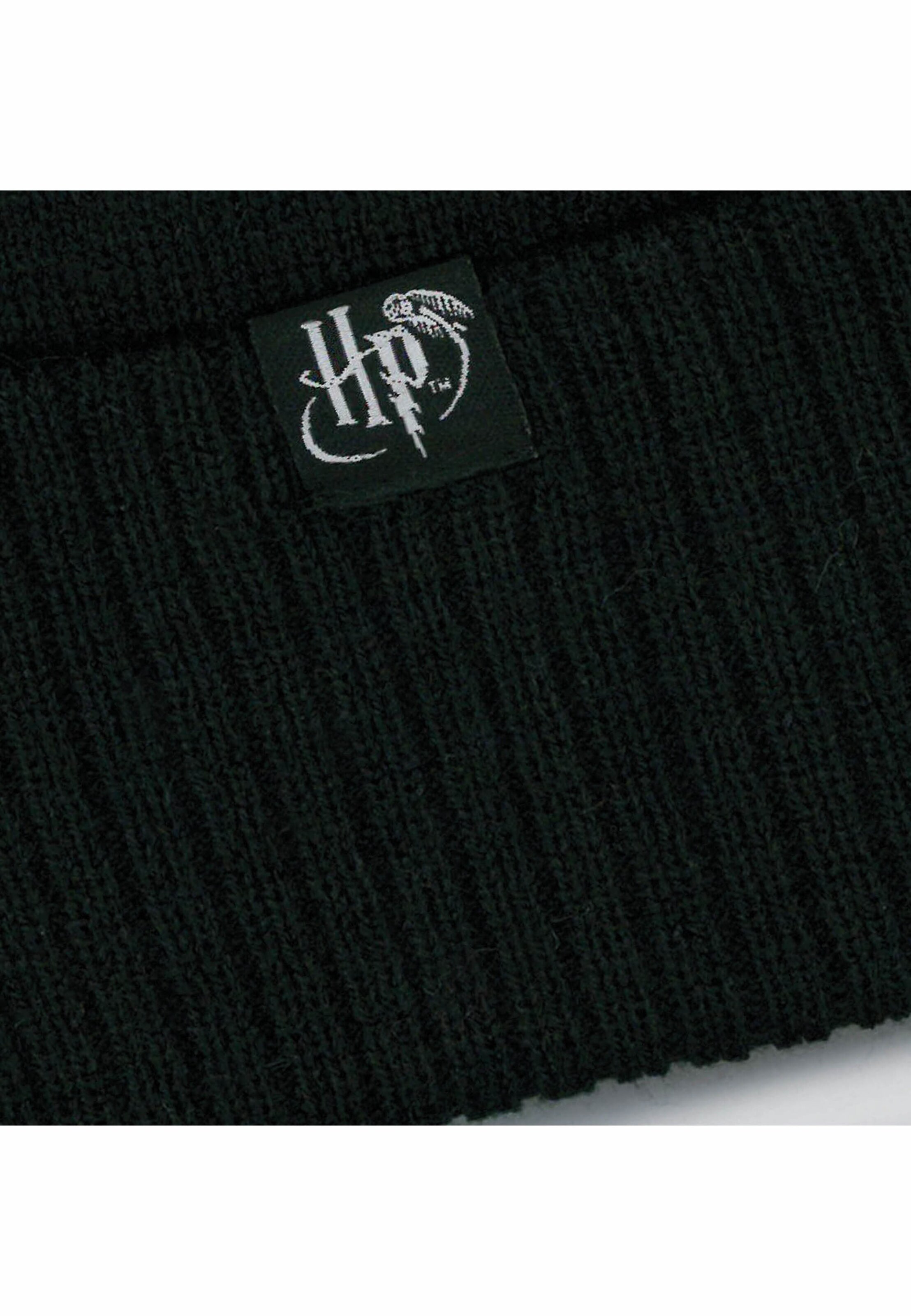 LOGOSHIRT Beanie 'Harry Potter - Slytherin' in Schwarz