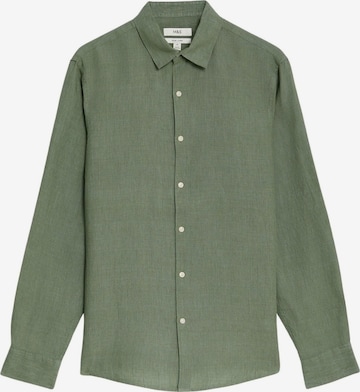 Marks & Spencer Regular fit Button Up Shirt in Green