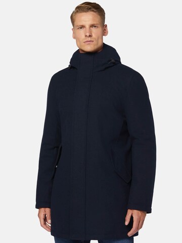 Boggi Milano Winter Parka in Blue: front