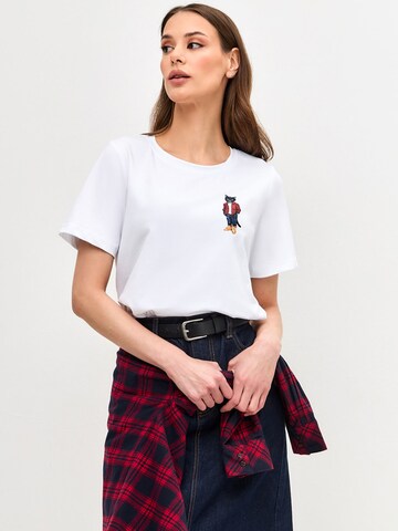CAT by Maniita Lacitta Shirt in Wit: voorkant