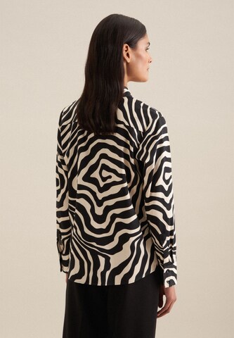 SEIDENSTICKER Blouse ' Schwarze Rose ' in Beige
