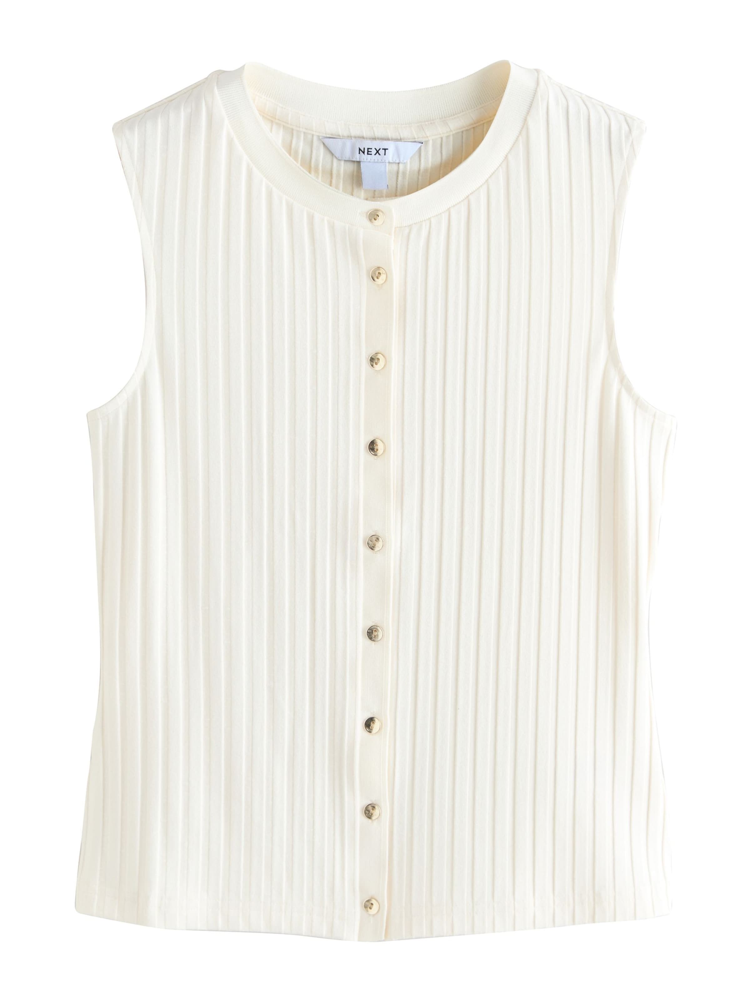 Next Вязаная жилетка в Бежевый: спереди