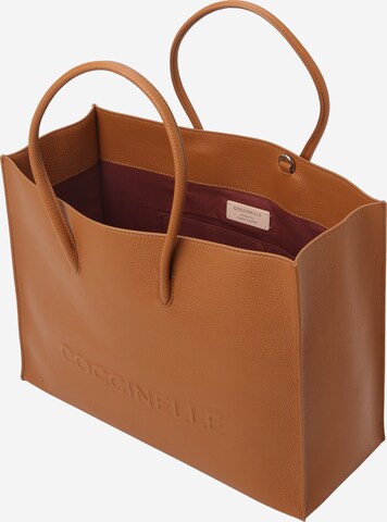 Coccinelle Torba shopper w kolorze brązowy