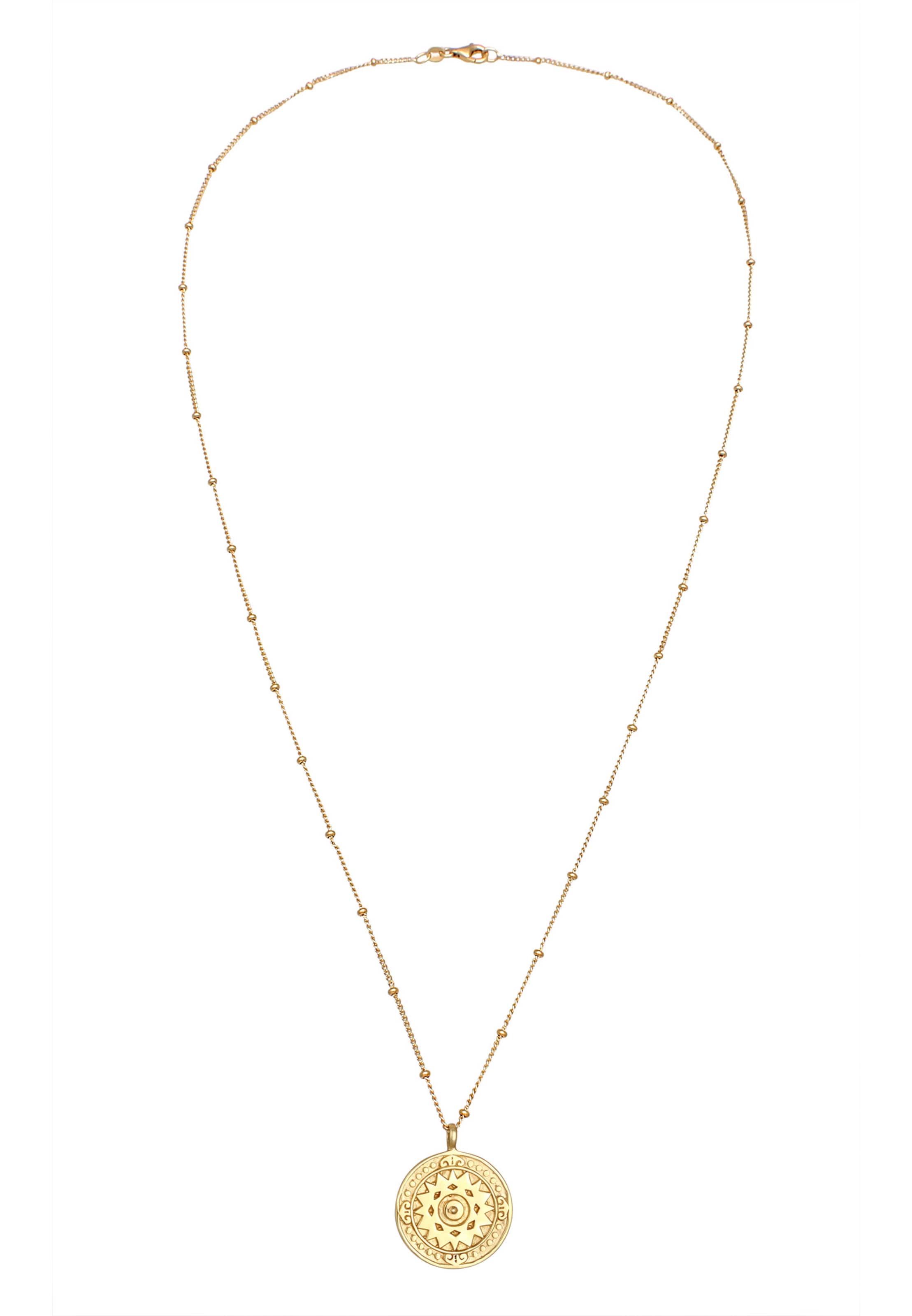 Chaîne 'Sonne' ELLI en or : devant