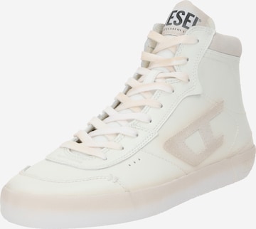 DIESEL حذاء رياضي برقبة 'LEROJI' بلون أبيض: الأمام