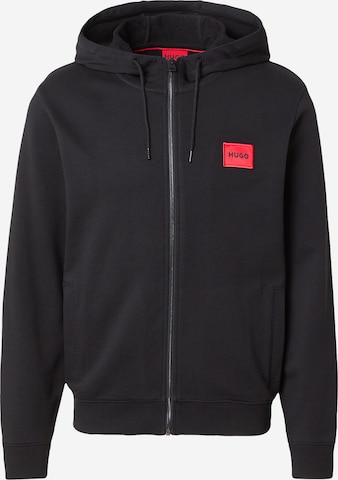 Veste de survêtement 'Daple' HUGO en noir : devant