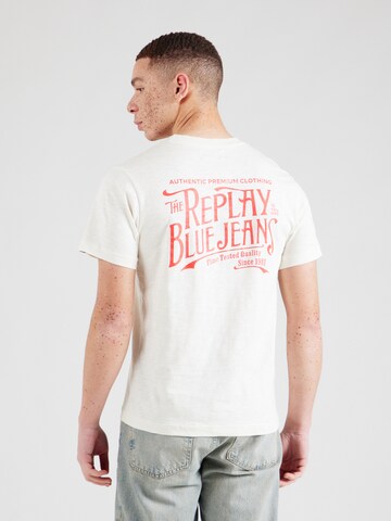 T-Shirt REPLAY en blanc : devant
