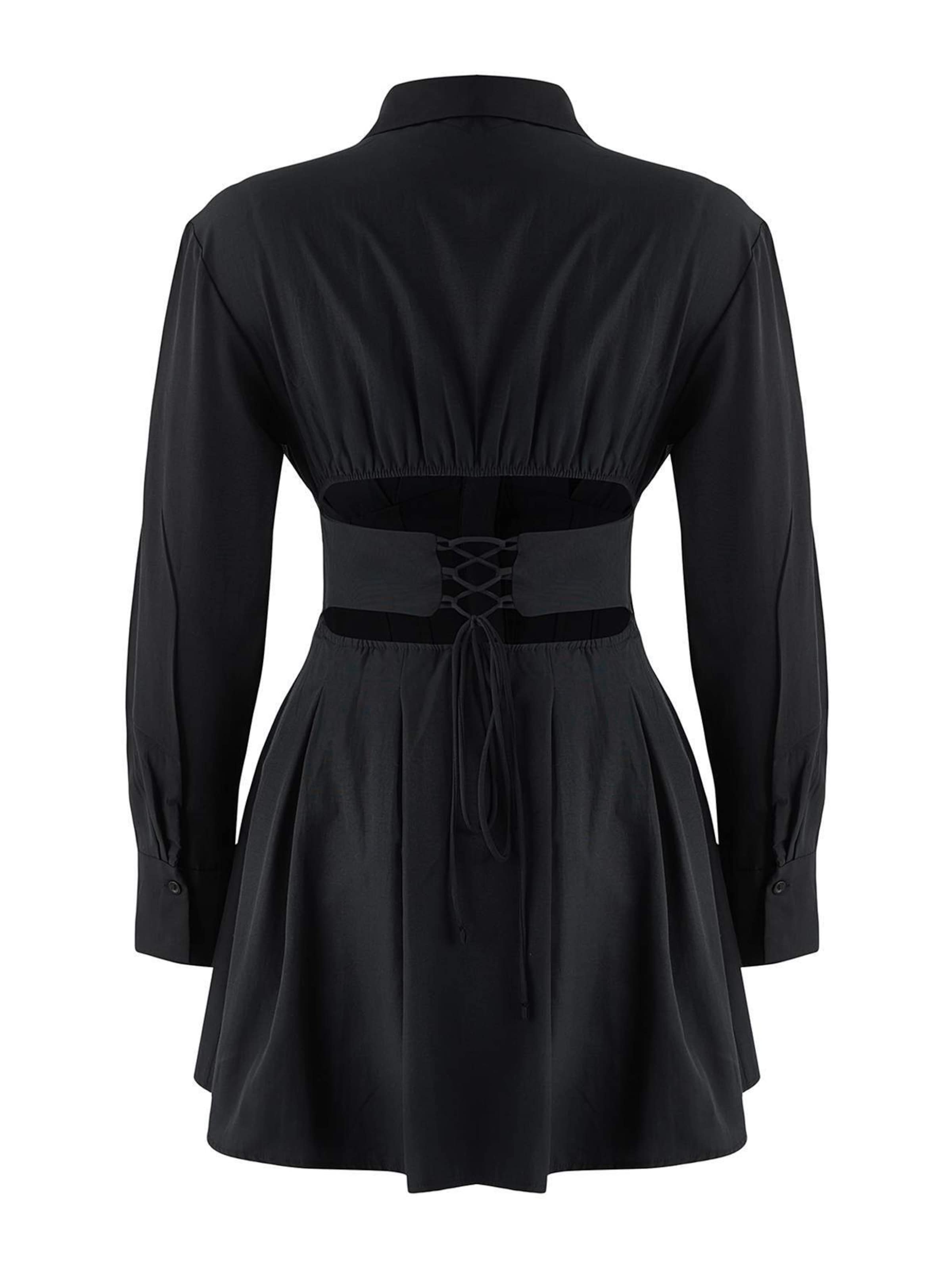 Robe-chemise Trendyol en noir